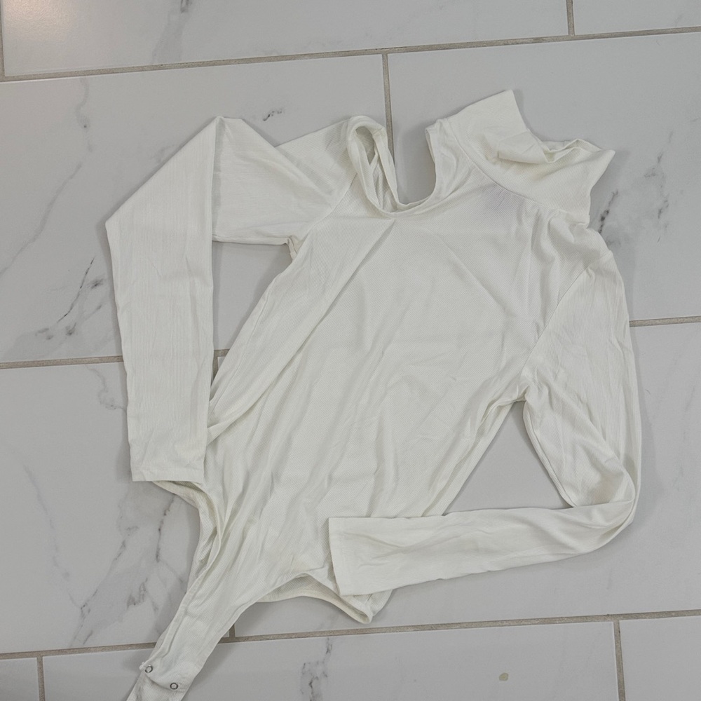 DL 1961 Ivory Long Sleeve Bodysuit